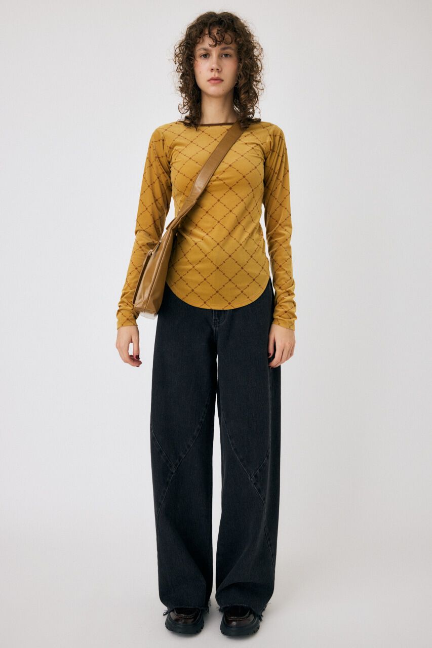 MOUSSY「BACK OPEN シアートップス」|Tシャツ・カットソー|