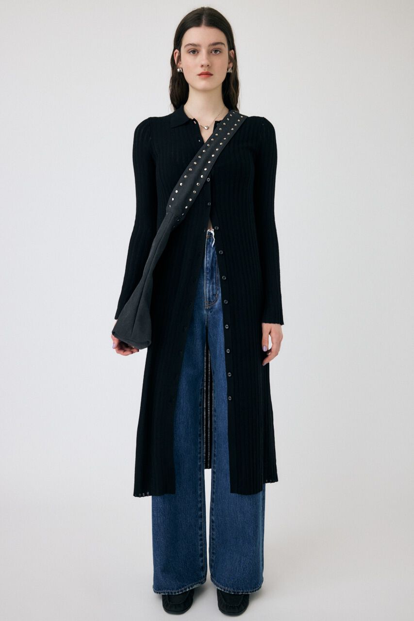 MOUSSY「SHEER LONG カーディガン」|ワンピース|