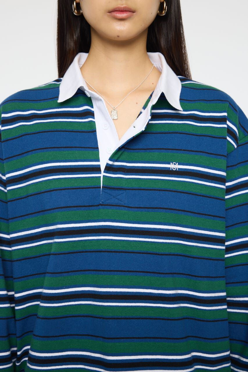 MOUSSY「OVER POLO L/S シャツ」|Tシャツ・カットソー|