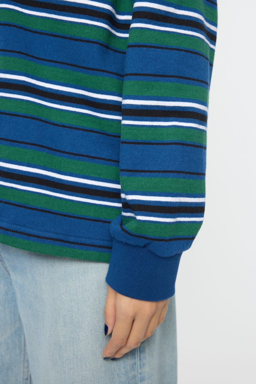 MOUSSY「OVER POLO L/S シャツ」|Tシャツ・カットソー|