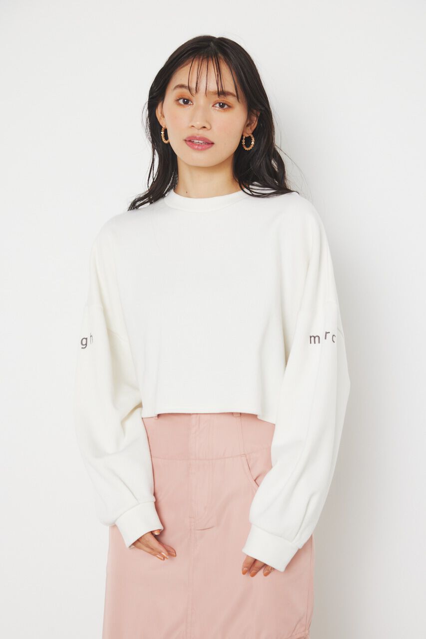 rienda「アームロゴスウェットTOP」|パーカー|