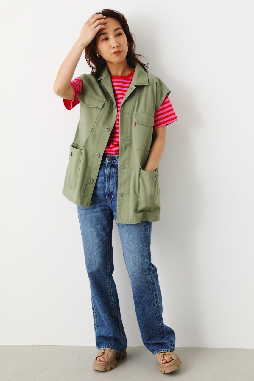 RODEO CROWNS「ミリタリーオーバーベスト」|ダウンベスト・ベスト|