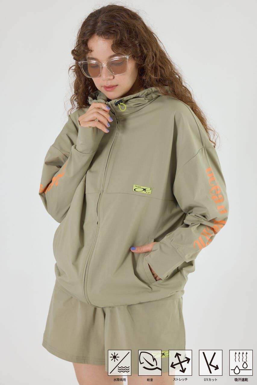 RODEO CROWNS「(OP)ラッシュガード ジップパーカー」|パーカー|L/KHA1