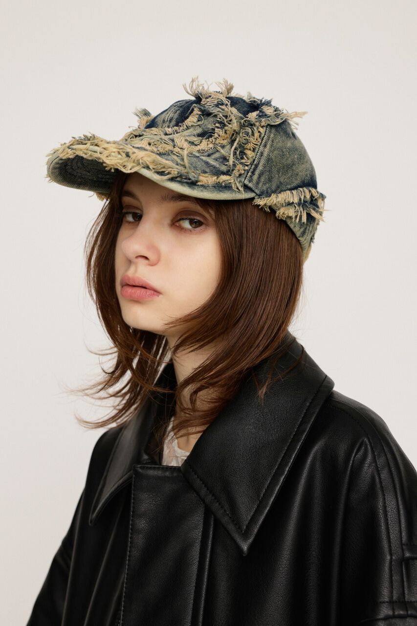 SLY「DAMAGE DENIM キャップ」|その他|