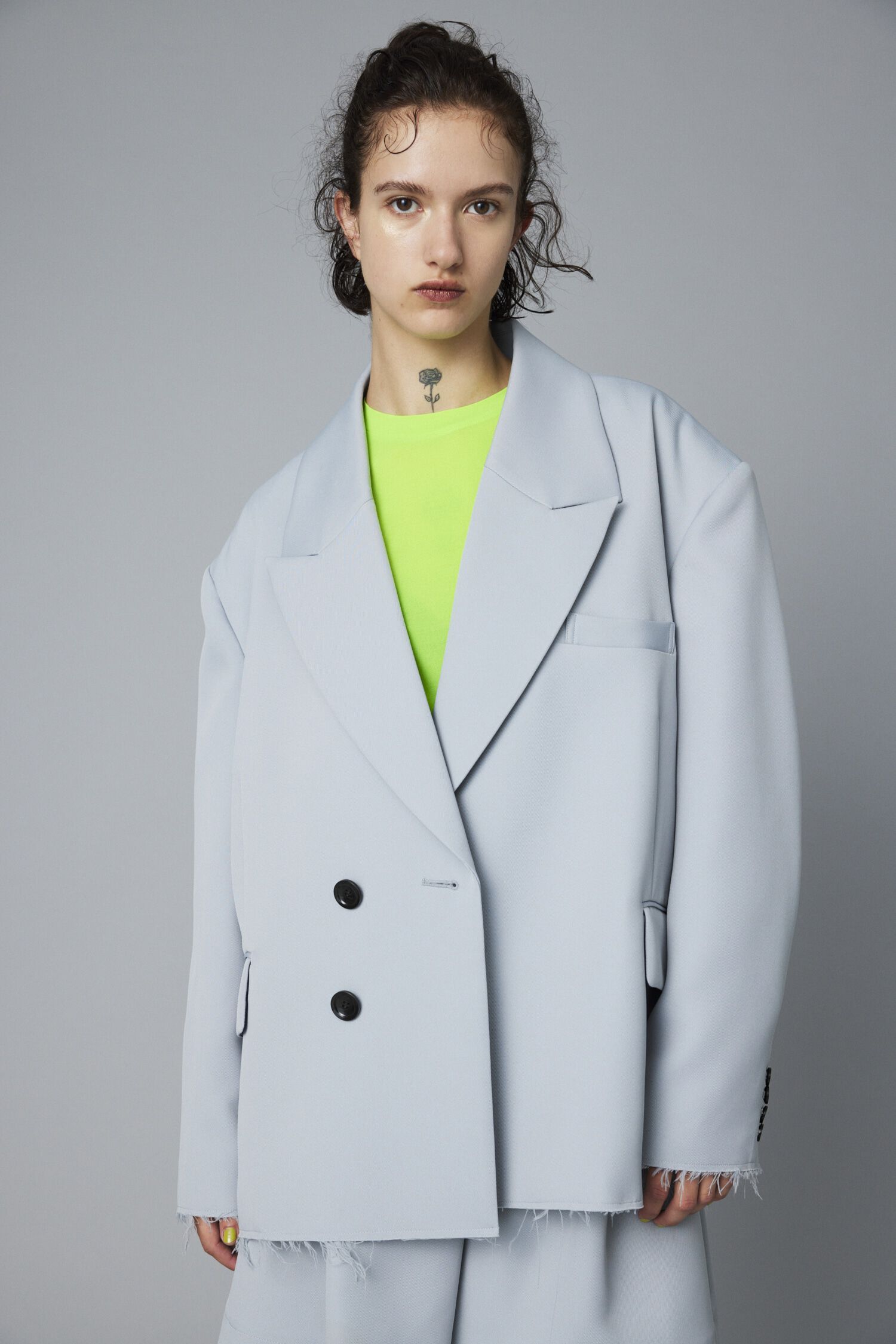 HeRIN.CYE「Over size jacket」|その他|L/GRY1