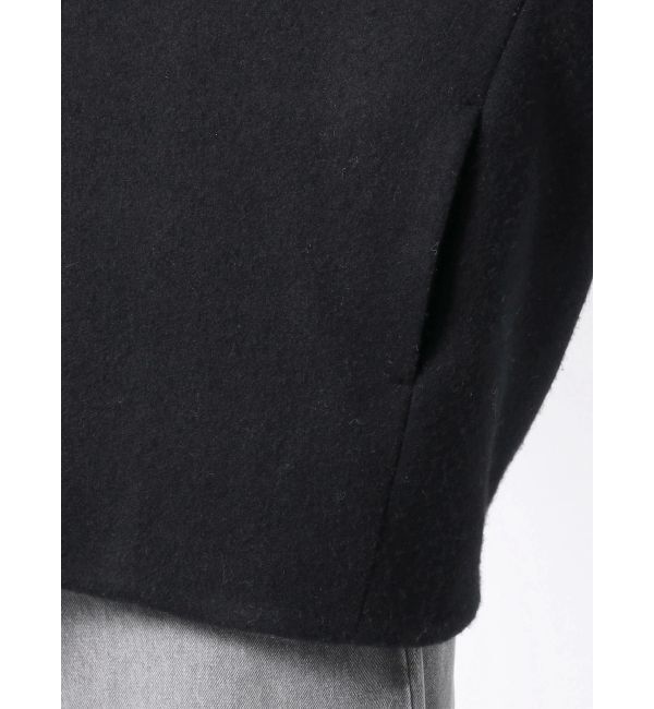 ELENDEEK「FORM SHORT WOOL CT」|ノーカラーコート|