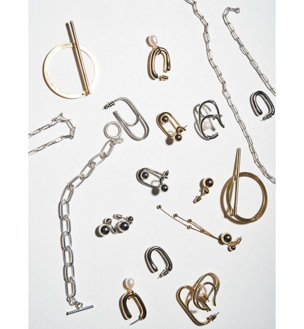 ELENDEEK「2WAY PEARL HOOP PIERCE」|ピアス|