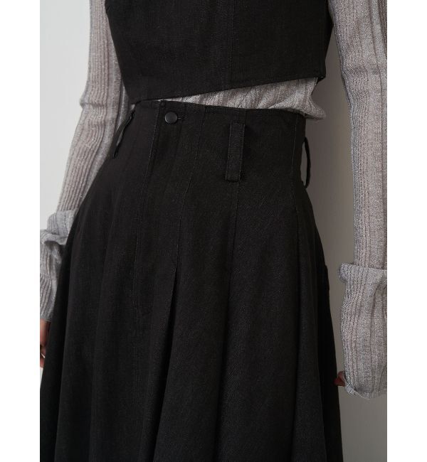 ELENDEEK「DENIM TUCKED SK」|スカート|