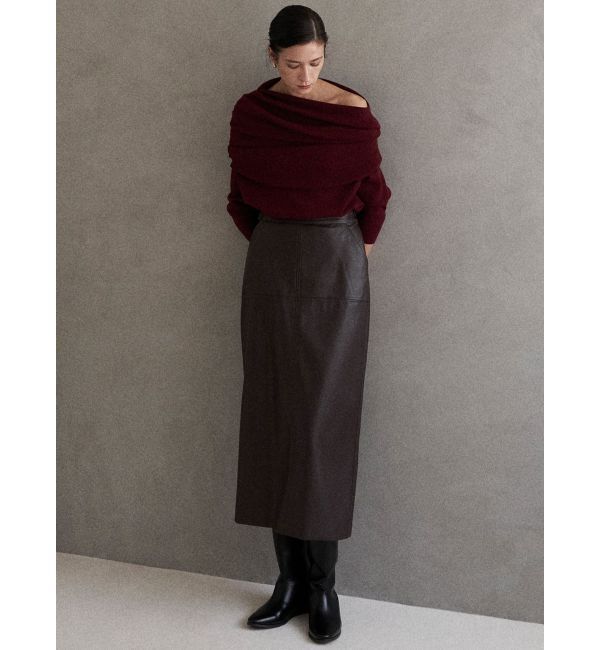 ELENDEEK「FAUX LEATHER SK」|スカート|