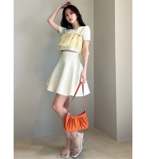 RESEXXY「フレアミニニットスカート【セットアップ着用可能】」|スカート|