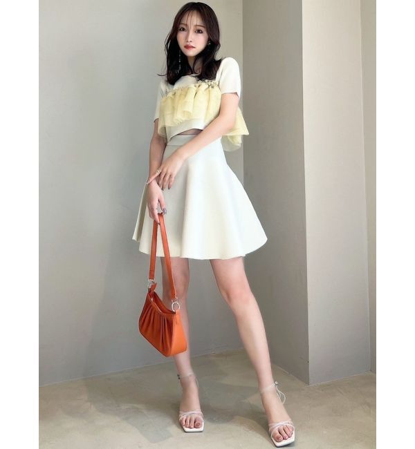 RESEXXY「フレアミニニットスカート【セットアップ着用可能】」|スカート|