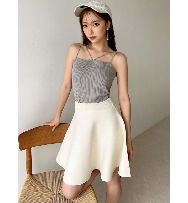 RESEXXY「フレアミニニットスカート【セットアップ着用可能】」|スカート|