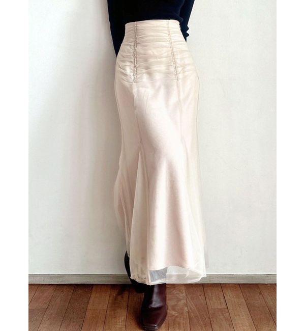 RESEXXY「チュールマーメイドスカート」|スカート|アイボリー