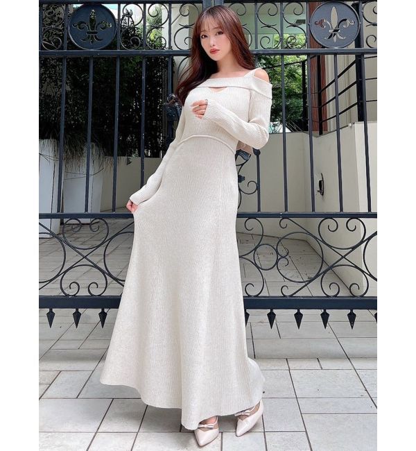 RESEXXY「バックリボンマーメイドニットワンピース」|ワンピース|