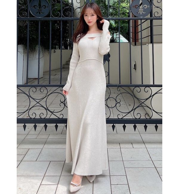 RESEXXY「バックリボンマーメイドニットワンピース」|ワンピース|