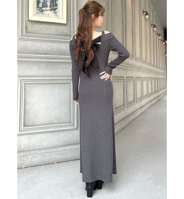 RESEXXY「バックリボンマーメイドニットワンピース」|ワンピース|