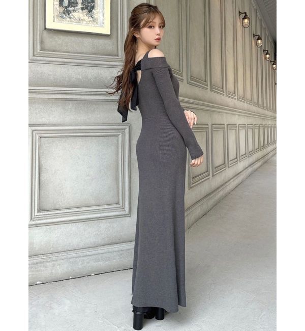 RESEXXY「バックリボンマーメイドニットワンピース」|ワンピース|