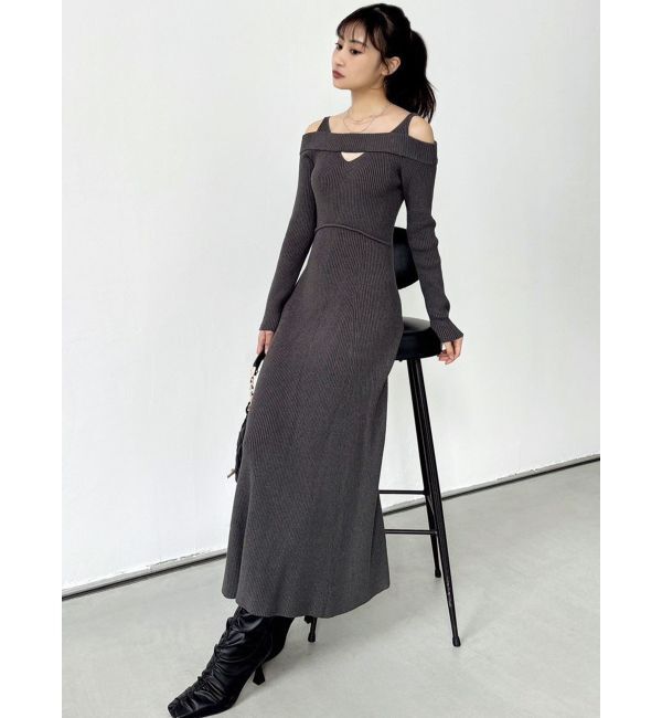 RESEXXY「バックリボンマーメイドニットワンピース」|ワンピース|