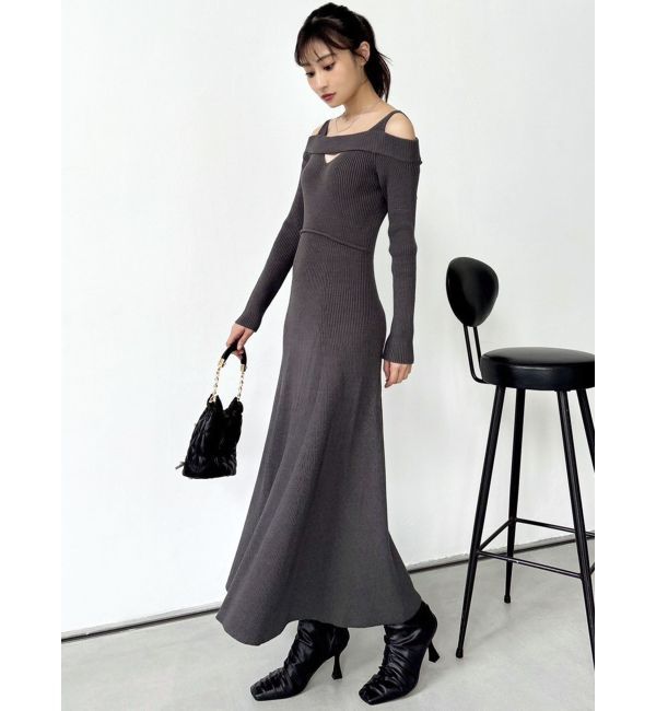 RESEXXY「バックリボンマーメイドニットワンピース」|ワンピース|