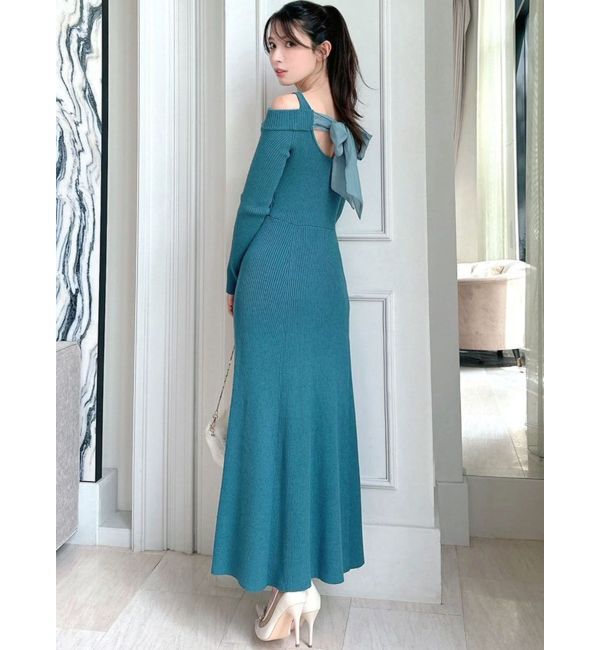 RESEXXY「バックリボンマーメイドニットワンピース」|ワンピース|