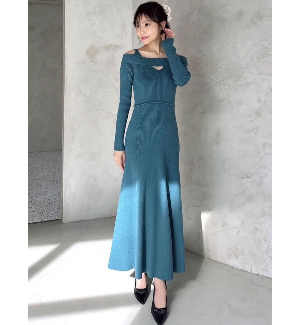 RESEXXY「バックリボンマーメイドニットワンピース」|ワンピース|