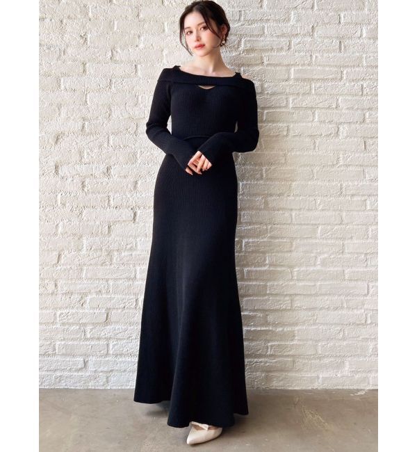 RESEXXY「バックリボンマーメイドニットワンピース」|ワンピース|