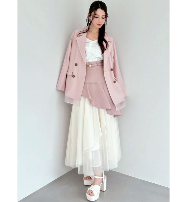 RESEXXY「【WEB限定】チュールドッキングフレアスカート」|スカート|