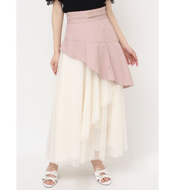 RESEXXY「【WEB限定】チュールドッキングフレアスカート」|スカート|