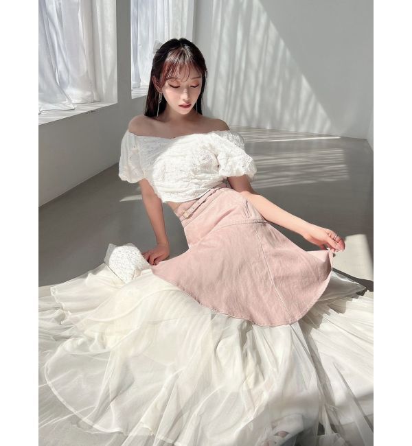 RESEXXY「【WEB限定】チュールドッキングフレアスカート」|スカート|