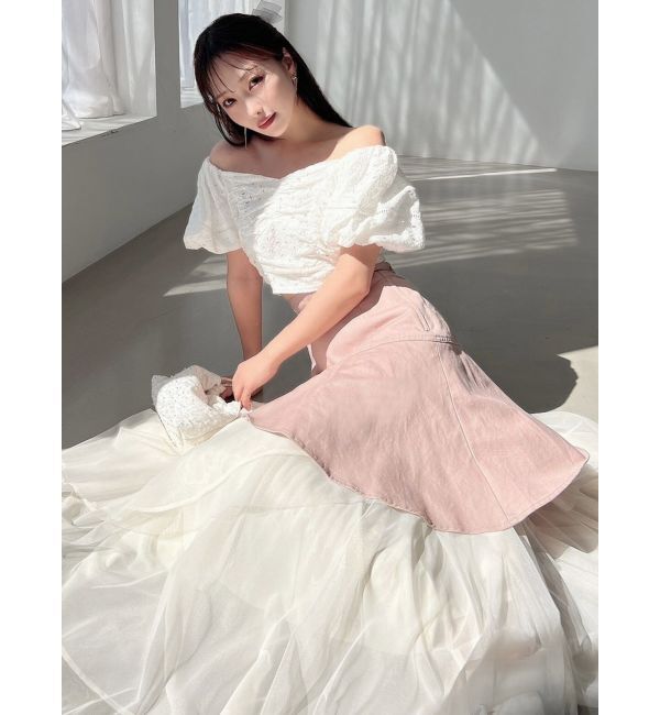 RESEXXY「【WEB限定】チュールドッキングフレアスカート」|スカート|