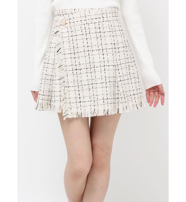 RESEXXY「ツイードラップミニスカート」|スカート|