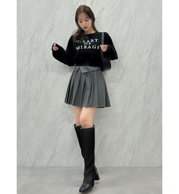 dazzlin「ストライププリーツミニスカート」|スカート|