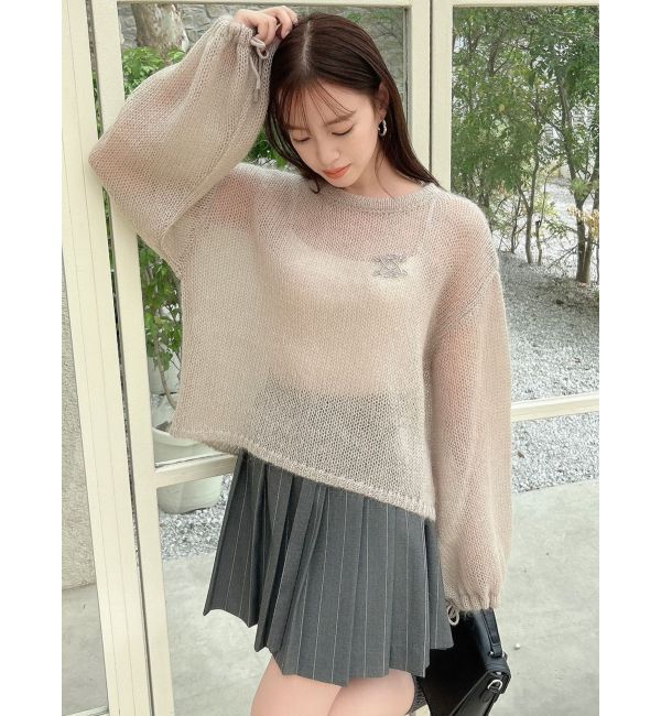 dazzlin「ストライププリーツミニスカート」|スカート|