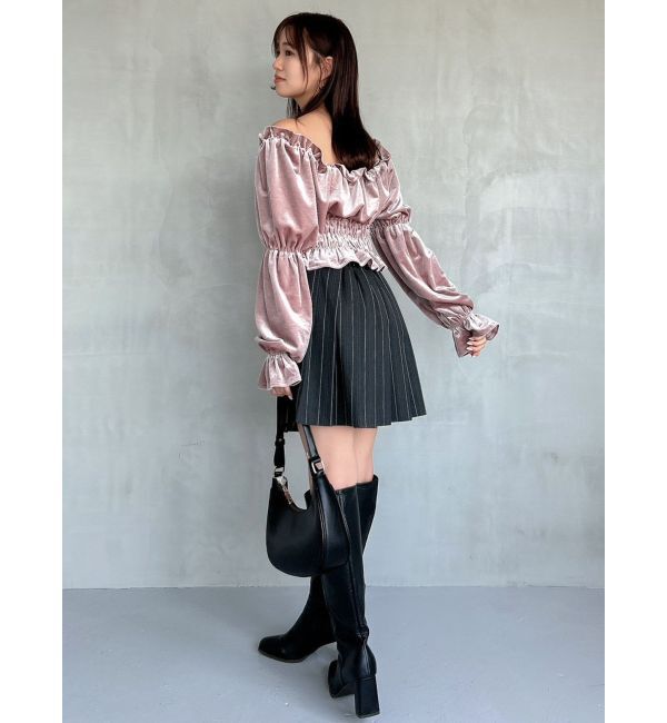 dazzlin「ストライププリーツミニスカート」|スカート|