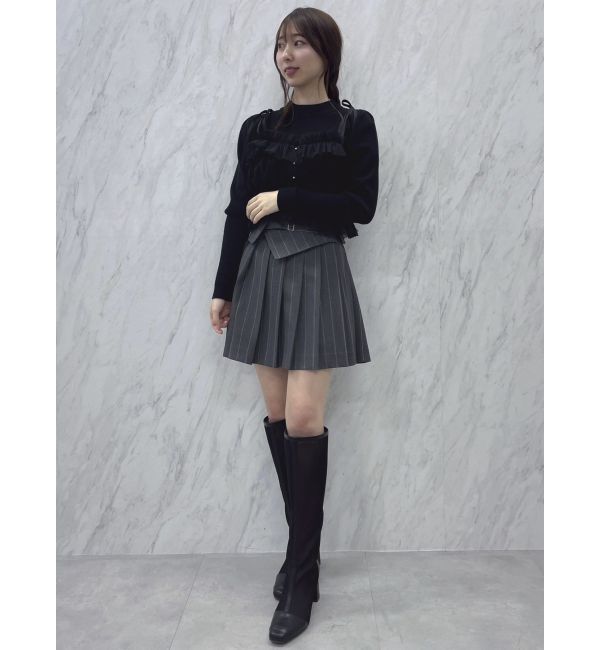 dazzlin「ストライププリーツミニスカート」|スカート|
