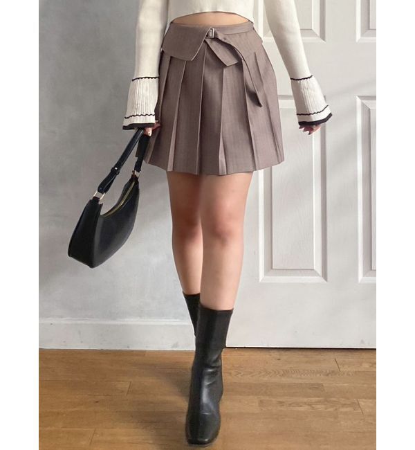 dazzlin「ストライププリーツミニスカート」|スカート|