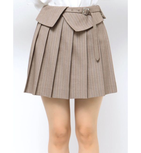 dazzlin「ストライププリーツミニスカート」|スカート|
