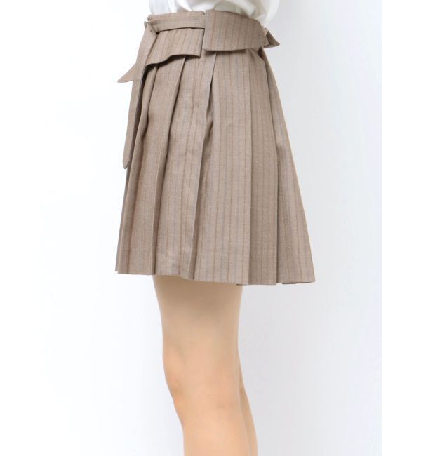dazzlin「ストライププリーツミニスカート」|スカート|