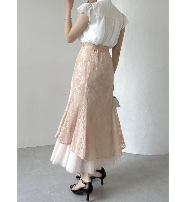 dazzlin「チュールレイヤードレースマーメイドスカート」|スカート|