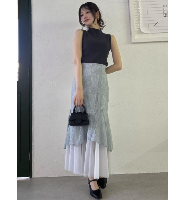 dazzlin「チュールレイヤードレースマーメイドスカート」|スカート|