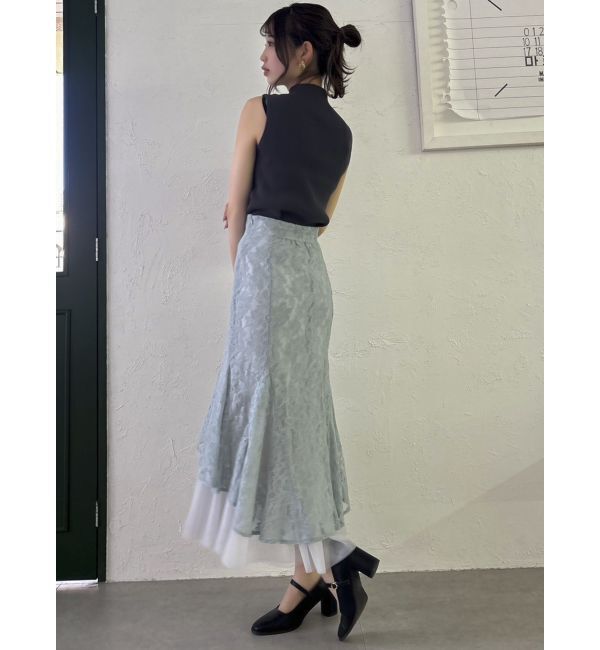 dazzlin「チュールレイヤードレースマーメイドスカート」|スカート|
