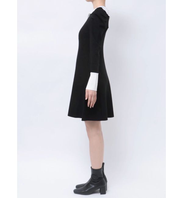 dazzlin「レースカラーフレアワンピース」|ワンピース|