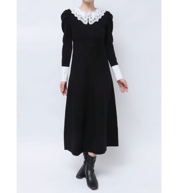 dazzlin「レースカラーフレアワンピース」|ワンピース|