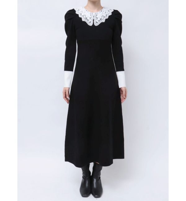 dazzlin「レースカラーフレアワンピース」|ワンピース|