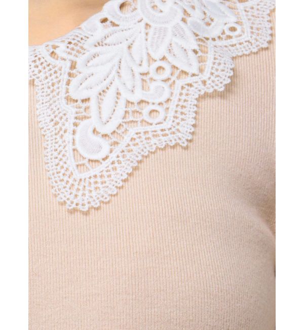 dazzlin「レースカラーフレアワンピース」|ワンピース|