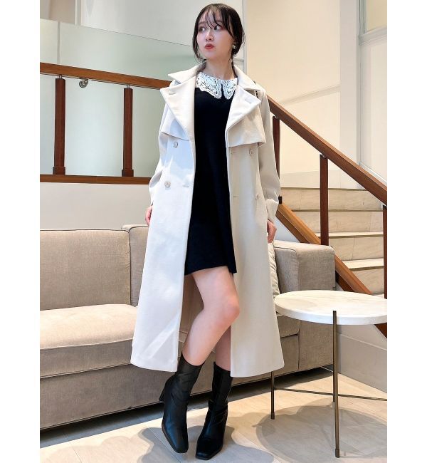 dazzlin「レースカラーフレアワンピース」|ワンピース|