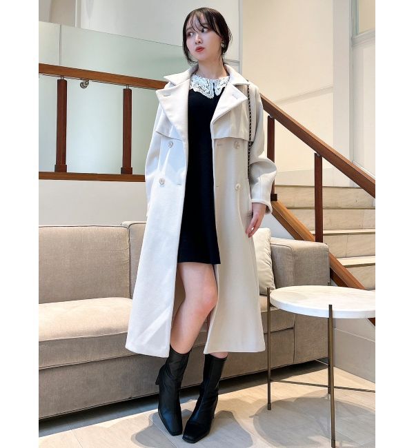 dazzlin「レースカラーフレアワンピース」|ワンピース|