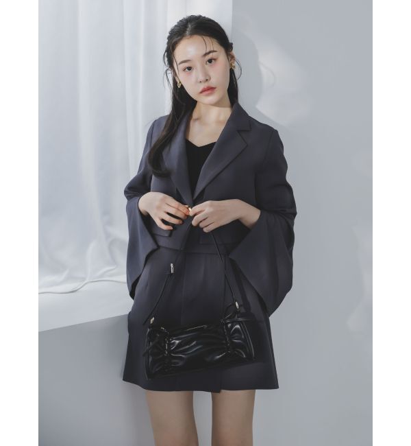 dazzlin「【セットアップ対応】レイヤードライクショートジャケット」|テーラードジャケット|