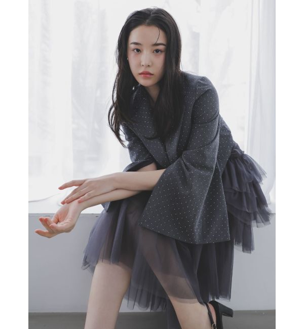 dazzlin「【セットアップ対応】レイヤードライクショートジャケット」|テーラードジャケット|