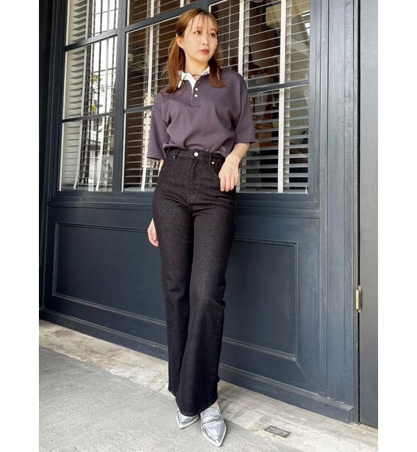 dazzlin「【骨格ウェーブ向け】フレアデニムパンツ」|デニム|